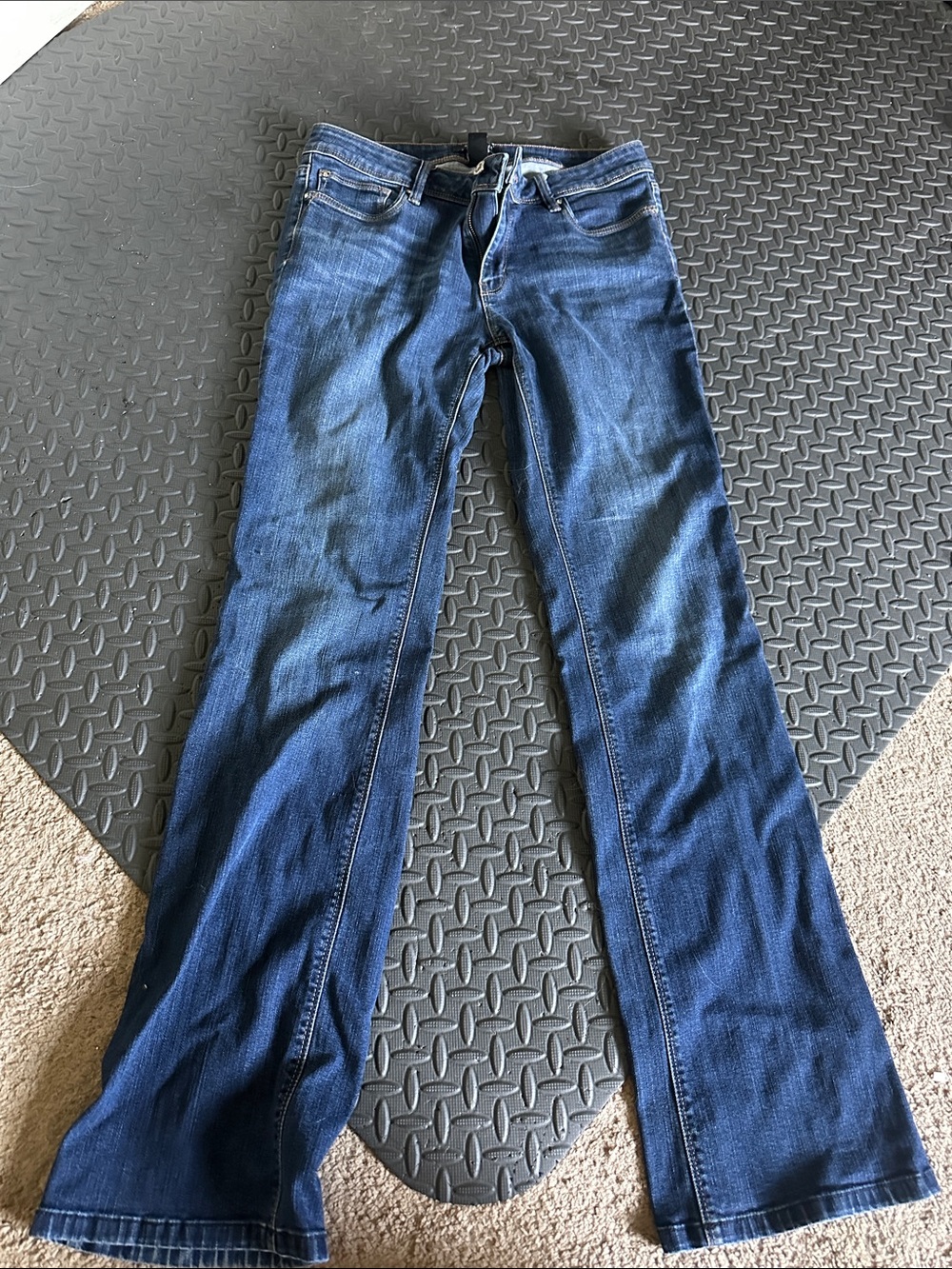 White House Black Market Dark Blue Wide Leg Jeans